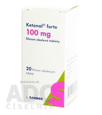 KETONAL FORTE 100 mg tbl flm 1x20 ks