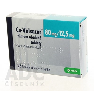 Co-Valsacor 80 mg/12,5 mg filmom obalené tablety tbl flm (blis. PVC/PE/PVDC/Al) 1x28 ks