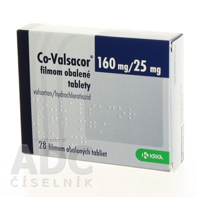 Co-Valsacor 160 mg/25 mg filmom obalené tablety tbl flm (blis. PVC/PE/PVDC/Al) 1x28 ks