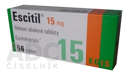 Escitil 15 mg tbl flm (blis. OPA/Al/PVC/Al) 1x56 ks