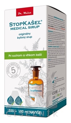 STOPKAŠEĽ Medical sirup Dr. Weiss (200 ml +100 ml navyše) 1x300 ml