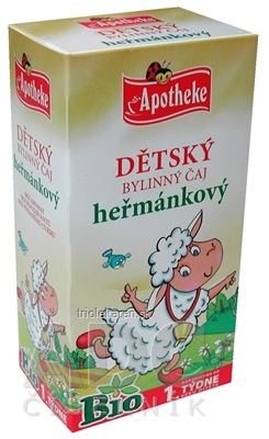 APOTHEKE BIO DETSKÝ BYLINNÝ ČAJ RUMANČEKOVÝ vrecúška 20 x 1 g