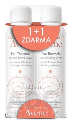 AVENE EAU THERMALE (DUO) termálna voda v spreji (1+1 zdarma) 2x150 ml, 1x1 set