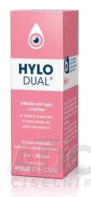 HYLO DUAL zvlhčujúce očné kvapky 1x10 ml