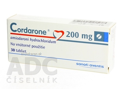 Cordarone 200 mg tbl 1x30 ks