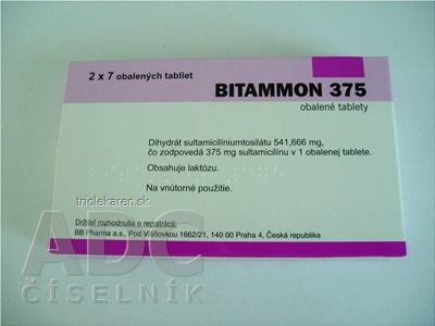 BITAMMON 375 tbl obd 375 mg (blis.Al/OPA/Al/PVC) 2x7 ks (14 ks)