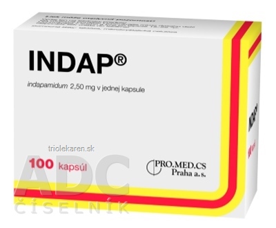 INDAP cps dur 2,5 mg (blis. PVC/Al) 1x100 ks