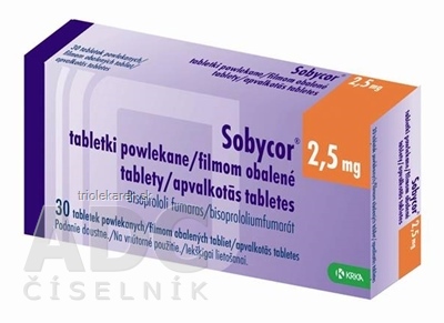 Sobycor 2,5 mg filmom obalené tablety tbl flm (blis.Al/Al) 1x30 ks