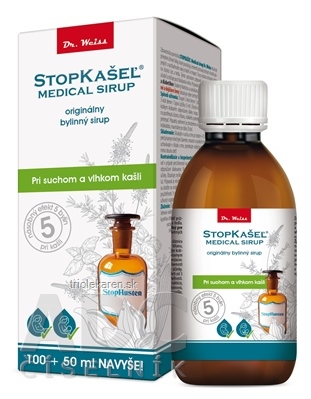 STOPKAŠEĽ Medical sirup Dr. Weiss (100 ml + 50 ml navyše) 1x150 ml