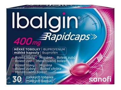 Ibalgin Rapidcaps 400 mg cps mol (blis.PVC/PVDC/Al) 1x30 ks