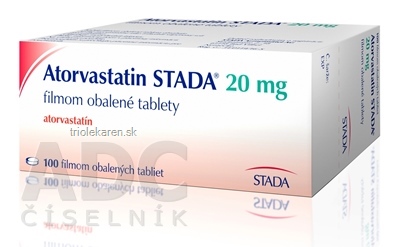 Atorvastatin STADA 20 mg filmom obalené tablety tbl flm (blis.) 1x100 ks