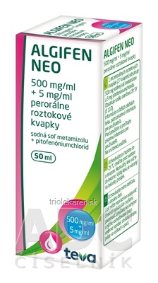 ALGIFEN NEO gto por (fľ.skl.hnedá) 1x50 ml