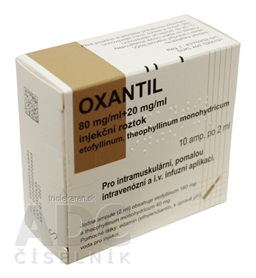 OXANTIL sol inj 80 mg/ml+20 mg/ml (amp.skl.) 10x2 ml