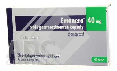 Emanera 40 mg tvrdé gastrorezistentné kapsuly cps end (blis.) 1x28 ks