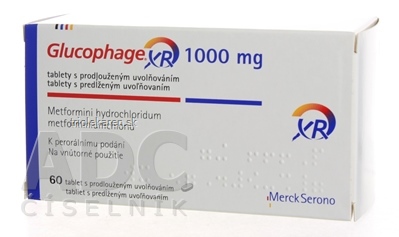 GLUCOPHAGE XR 1000 mg tbl plg  (blis.PVC/PVDC/Al) 6x10 ks