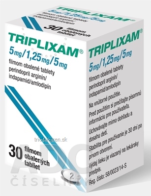 TRIPLIXAM 5 mg/1,25 mg/5 mg tbl flm (obal PP) 1x30 ks