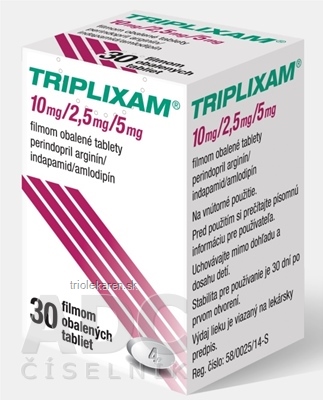 TRIPLIXAM 10 mg/2,5 mg/5 mg tbl flm (obal PP) 1x30 ks