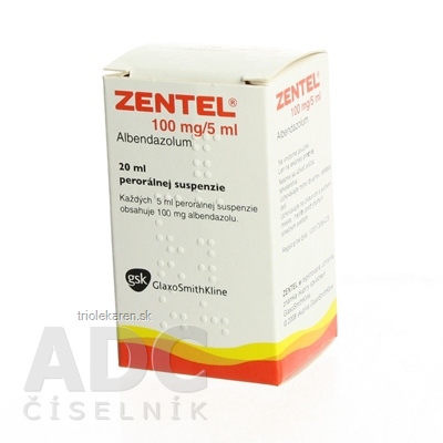 ZENTEL sus por (20 ml/400 mg) (fľ.HDPE) 1x20 ml