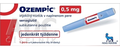 Ozempic 0,5 mg sol inj (náplň skl. v napl.pere + 4 ihly) 1x1,5 ml