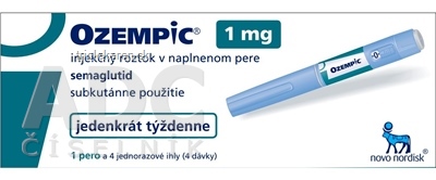 Ozempic 1 mg sol inj (náplň skl. v napl.pere + 4 ihly) 1x3 ml