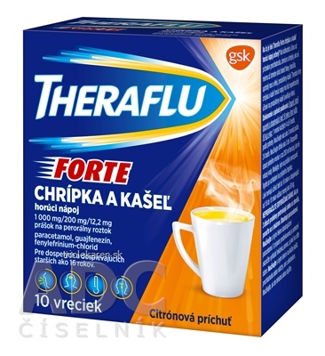 THERAFLU FORTE 1000 mg/200 mg/12,2 mg vrecúška 10 ks