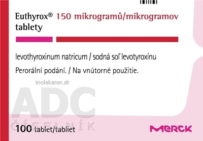 Euthyrox 150 mikrogramov tbl (blis.PVC/Al) 1x100 ks