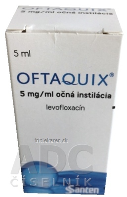 Oftaquix 5 mg/ml očné roztokové kvapky int opo (fľ.LDPE) 1x5 ml