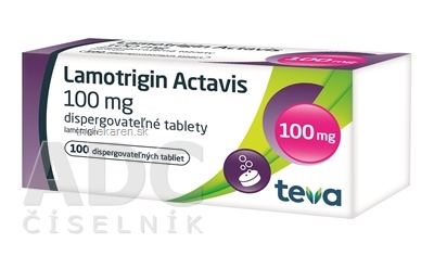 Lamotrigin Actavis 100 mg tbl dsp 1x100 ks