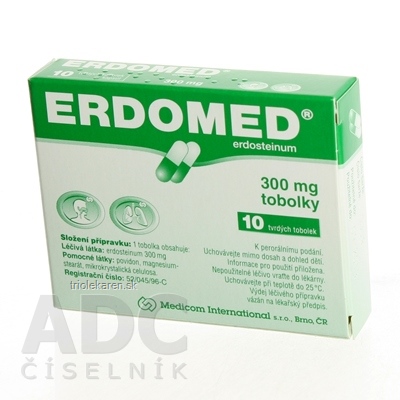 ERDOMED 300 MG cps dur (blis.Al/PVC/PVDC) 1x10 ks