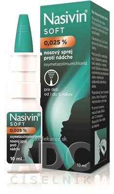 NASIVIN SOFT 0,025 % aer nao (dávkovač 3K systém, fľaša PE) 1x10 ml