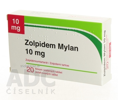 Zolpidem Mylan 10 mg tbl flm (blis.) 1x20 ks