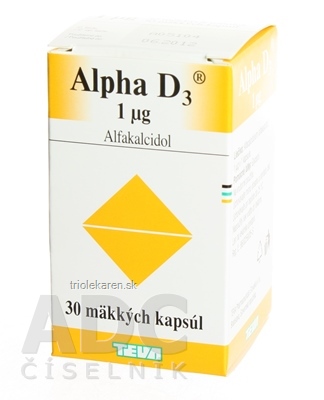 ALPHA D3 1 µg cps mol (fľaš.) 1x30 ks