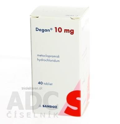 DEGAN 10 mg tbl (fľ.skl.hnedá) 1x40 ks