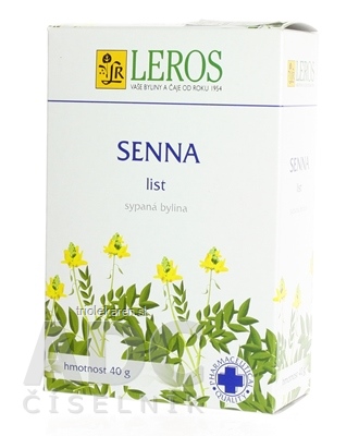 LEROS SENNA LIST spc (čajovina-vre.celofánové) 1x40 g