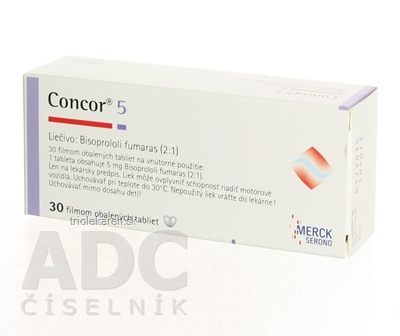 Concor 5 mg tbl flm 5 mg (blis.PVC/Al) 1x30 ks