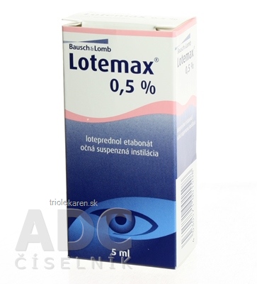 LOTEMAX int opu (0,5%) 25 mg 1x5 ml