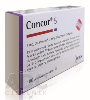 Concor 5 mg tbl flm 5 mg (blis.PVC/Al) 1x100 ks