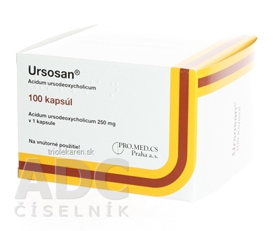 URSOSAN cps 250 mg (blis.Al/PVC) 1x100 ks