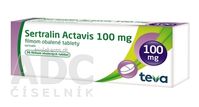 Sertralin Actavis 100 mg tbl flm (blis.PVC/Al) 1x30 ks