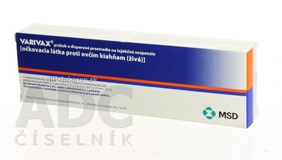 VARIVAX plv iul 1x3 ml inj.l.s pr.(min.1350 PFU/ 0,5 ml) + 1x1 ml nap.i.s.+2 ihly