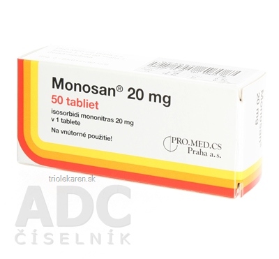 MONOSAN 20 mg tbl (blis.) 1x50 ks