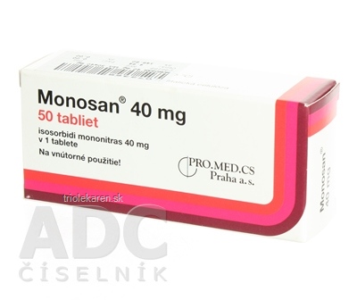 MONOSAN 40 mg tbl (blis.) 1x50 ks