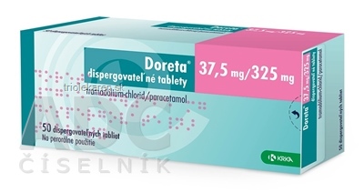 Doreta 37,5 mg/325 mg dispergovateľné tablety tbl dsp (blis.OPA/Al/PVC//Al) 1x50 ks