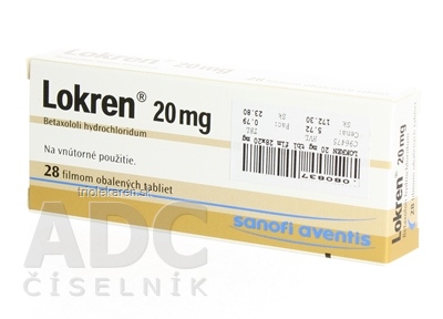 Lokren 20 mg tbl flm (blis.PVC/Al) 1x28 ks