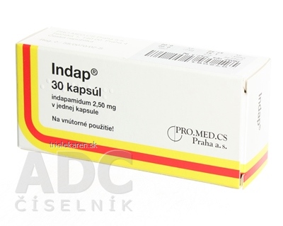 INDAP cps dur 2,5 mg (blis. PVC/Al) 1x30 ks