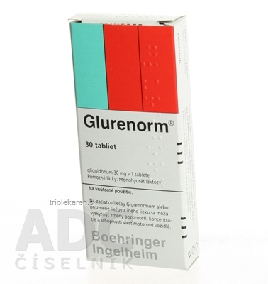 Glurenorm tbl 30 mg 1x30 ks