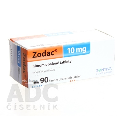 Zodac tbl flm 10 mg (blis.PVC/PVDC/Al) 1x90 ks