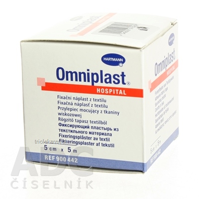 OMNIPLAST náplasť textilná na cievke (5cmx5m) 1x1 ks