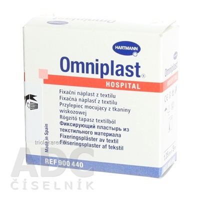 OMNIPLAST náplasť textilná na cievke (1,25cmx5m) 1x1 ks