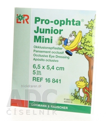 PRO-OPTHA JUNIOR MINI OČNÉ KRYTIE 1x5 ks